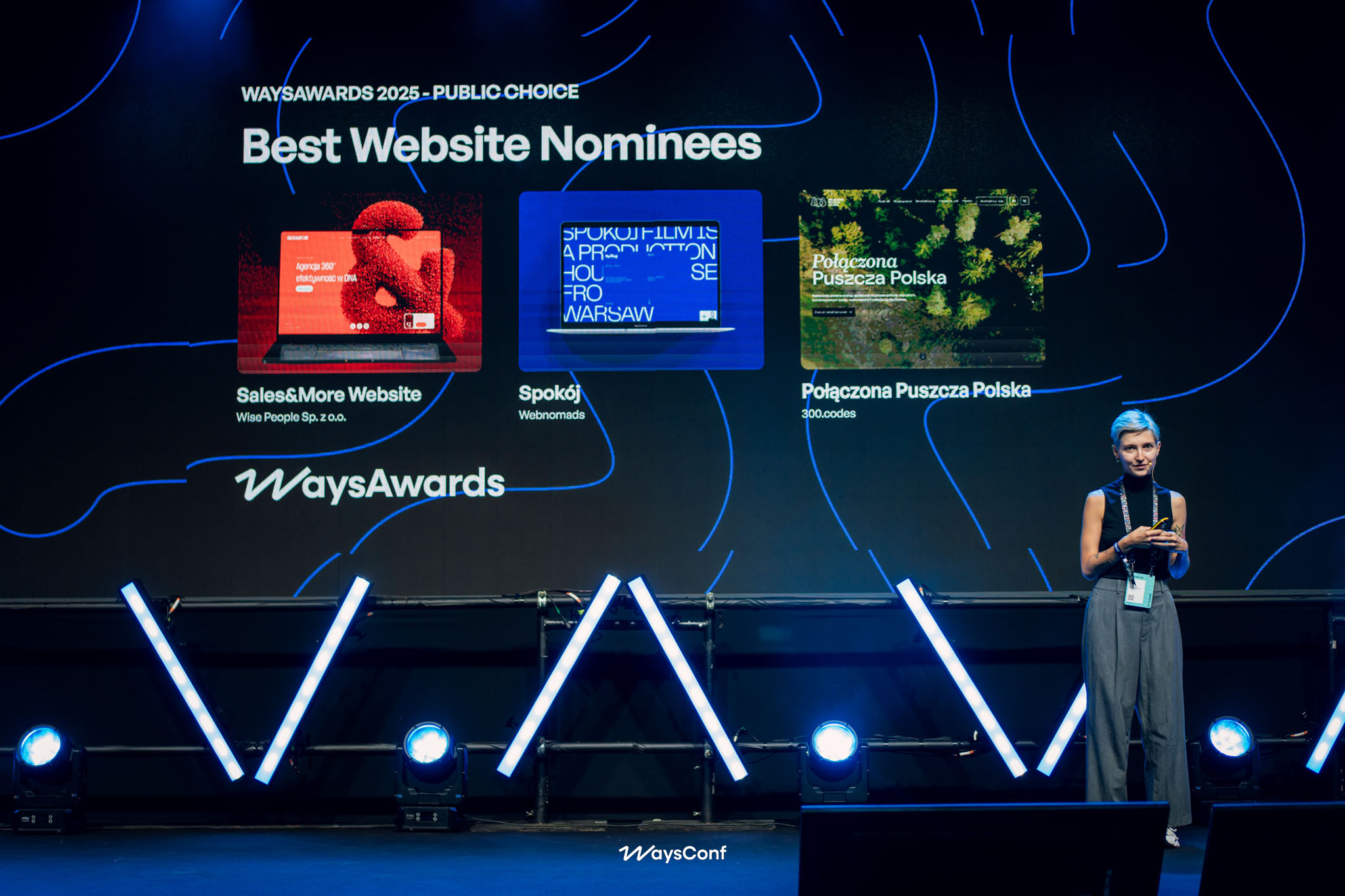 WaysAwards ceremony stage with nominated projects